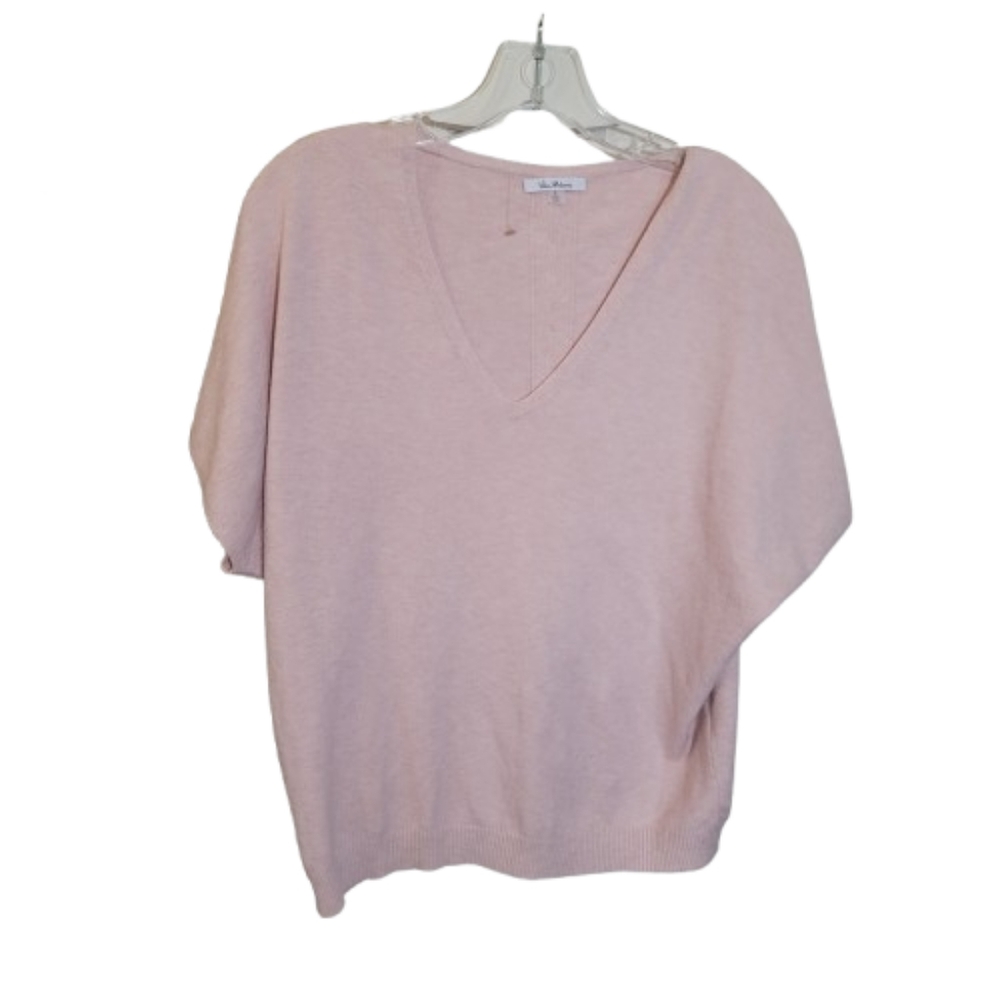 Vila Milano Light Pink V-Neck Cashmere Blend Sweater